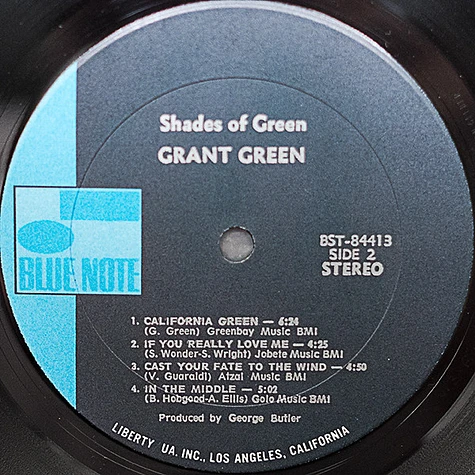 GRANT GREEN 「SHADES OF GREEN 」LP Grant Green - Shades Of Green - Vinyl LP - 1972 - US - Original | HHV