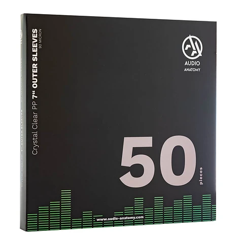 Audio Anatomy - 50X 7" PP Crystal Clear Outer Sleeves (90 Micron)