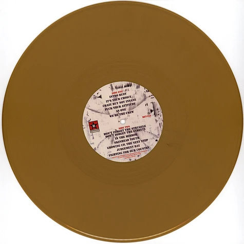 Warzone - Don't Forget The Struggle, Don't Forget The Streets Gold Vinyl Edition