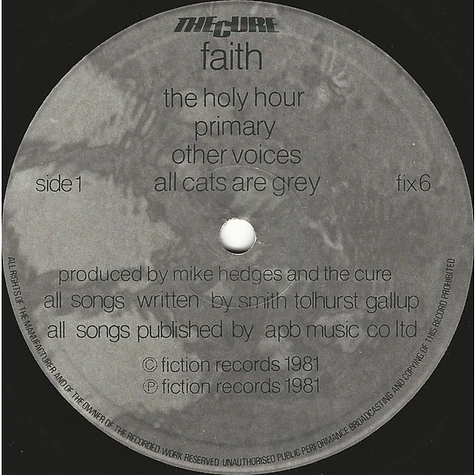The Cure - Faith