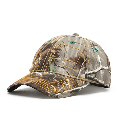 b.Eautiful - Vapor 6 Panel Hat (Brown Real Camo / Orange) | HHV