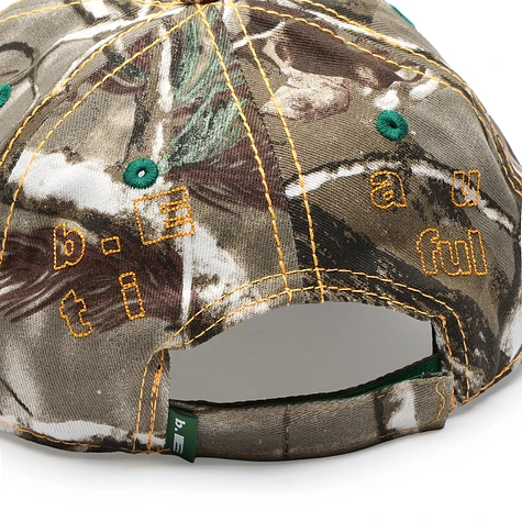 b.Eautiful - Vapor 6 Panel Hat (Brown Real Camo / Orange) | HHV