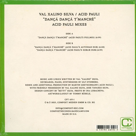 Val Xalino / Acid Pauli - Dançá Dançá T'manchê Acid Pauli Mixes