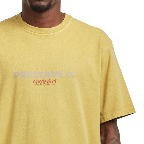 Gramicci - Footprints Tee Pigment Dyed