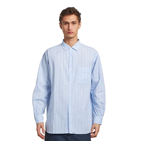 nanamica - Regular Collar Stripe Wind Shirt