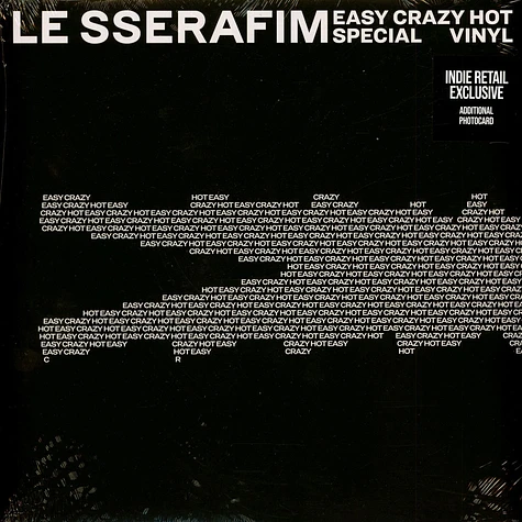 Le Sserafim - Easy-Crazy Hot Silver White & Carbon Black Vinyl