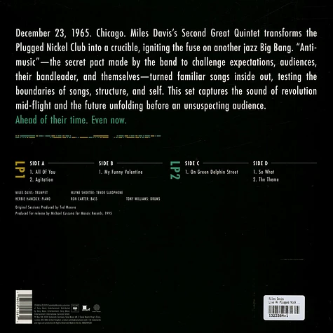 Miles Davis - Live At Plugged Nickel - December 23 1965 Second Set Black Friday Record Store Day 2025 Edition