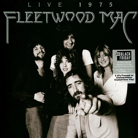 Fleetwood Mac - Fleetwood Mac: Live 1975 Black Friday Record Store Day 2025 Clear Vinyl Edition