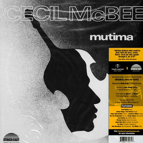 Music cecil mcbee mutima Cecil Mcbee Mutima 180グラム重量盤レコード LP HMV BOOKS online Yahoo 店 - 通販 - Yahoo ショッピング