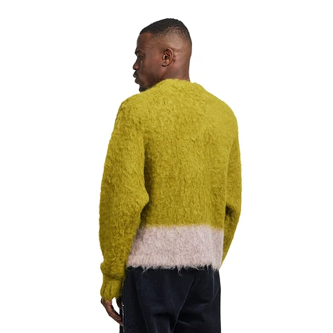 Brain Dead - Super Hairy Boxy Knit Sweater (Lime) | HHV