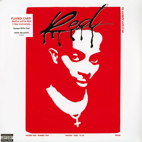 Playboi Carti - Whole Lotta Red 5th Anniversary White Vinyl