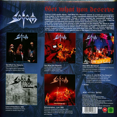 Sodom - Get What You Deserve Deluxe Boxset Dvd - Vinyl Box - 2026