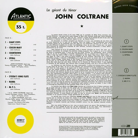 John Coltrane - Giant Steps Mono Edition