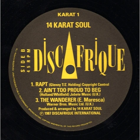 Fourteen Karat Soul - This Boy / Ain't Too Proud To Beg - Vinyl 12 ...