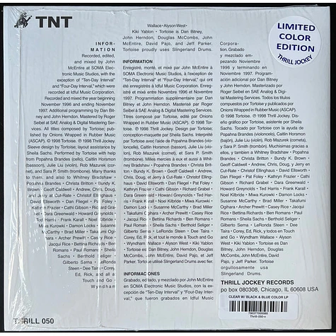Tortoise - TNT - Vinyl 2LP - 2023 - Reissue | HHV
