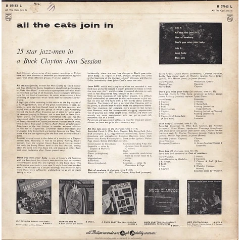 Buck Clayton - All The Cats Join In (A Buck Clayton Jam Session ...