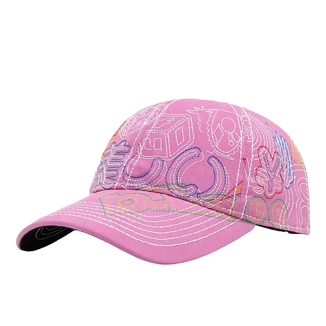 b.Eautiful - Stitch Mania 6 Panel Hat (Off Pink / Multi) | HHV