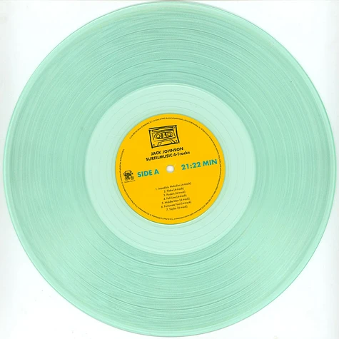 Jack Johnson - Surfilmusic Soda Pop Bottle Blue Vinyl Edition