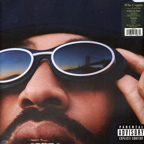 Larry June - Who Coppin' HHV Exclusive Clear w/ Blue Splatter Vinyl Edition