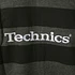 DMC & Technics - Striped zip-up hoodie