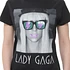 Lady Gaga - Glasses Deco Black Women T-Shirt
