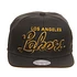 Mitchell & Ness - Los Angeles Lakers NBA Blacked Out Script Snapback Cap
