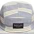 The Quiet Life - Oxford Stripe 5 Panel Cap