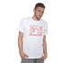Robot DJ - 1984 White With Red Ink T-Shirt