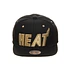 Mitchell & Ness - Miami Heat NBA Snapback Cap (Black&Gold Pack)