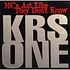 KRS-One - MC's Act Like They Don't Know