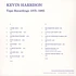 Kevin Harrison - Tape Recordings 1975-1985