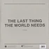 Honig - The Last Thing The World Needs Limited Edition