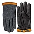 Deerskin Wool Tricot Glove (Charcoal / Black)