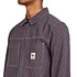 Stüssy - Overdyed Hickory LS Zip Shirt