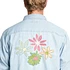 Stüssy - Flower Emb. Denim LS Shirt