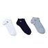 Low Cut Socks (3-Pack) (Silver Chine / Navy Blue White)
