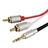 Dynavox - Stereo Audiokabel 3,5mm auf Cinch (Stecker - Stecker) 5m