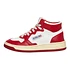 Leather / Leather White / Red