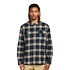 Long-Sleeved Organic Cotton MW Fjord Flannel Shirt (North Line / New Navy)
