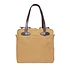 Tote Bag With Zipper (Tan)