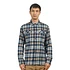 Long-Sleeved Organic Cotton MW Fjord Flannel Shirt (Fields / New Navy)