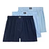 Open Boxer (Pack of 3) (Navy / Lafayette Blue / Micro Tile)