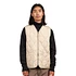 Military W-Zip V Neck Down Vest (Cream)