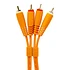 UDG - Ultimate Audio Cable Set RCA - RCA Orange Straight 1,5m