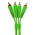 UDG - Ultimate Audio Cable Set RCA - RCA Green Straight 3m