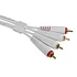 UDG - Ultimate Audio Cable Set RCA - RCA White Straight 3m