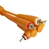 UDG - Ultimate Audio Cable Set RCA Straight-RCA Angled Orange 3m