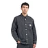 Orlean Shirt Jac "Orlean" Hickory Stripe Denim, 11 oz (Orlean Stripe / Black / White Stone Washed)
