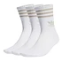 3 Stripes Crew Sock (Pack of 3) (White)