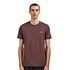 Contrast Tape Ringer T-Shirt (Brick / Warm Grey)